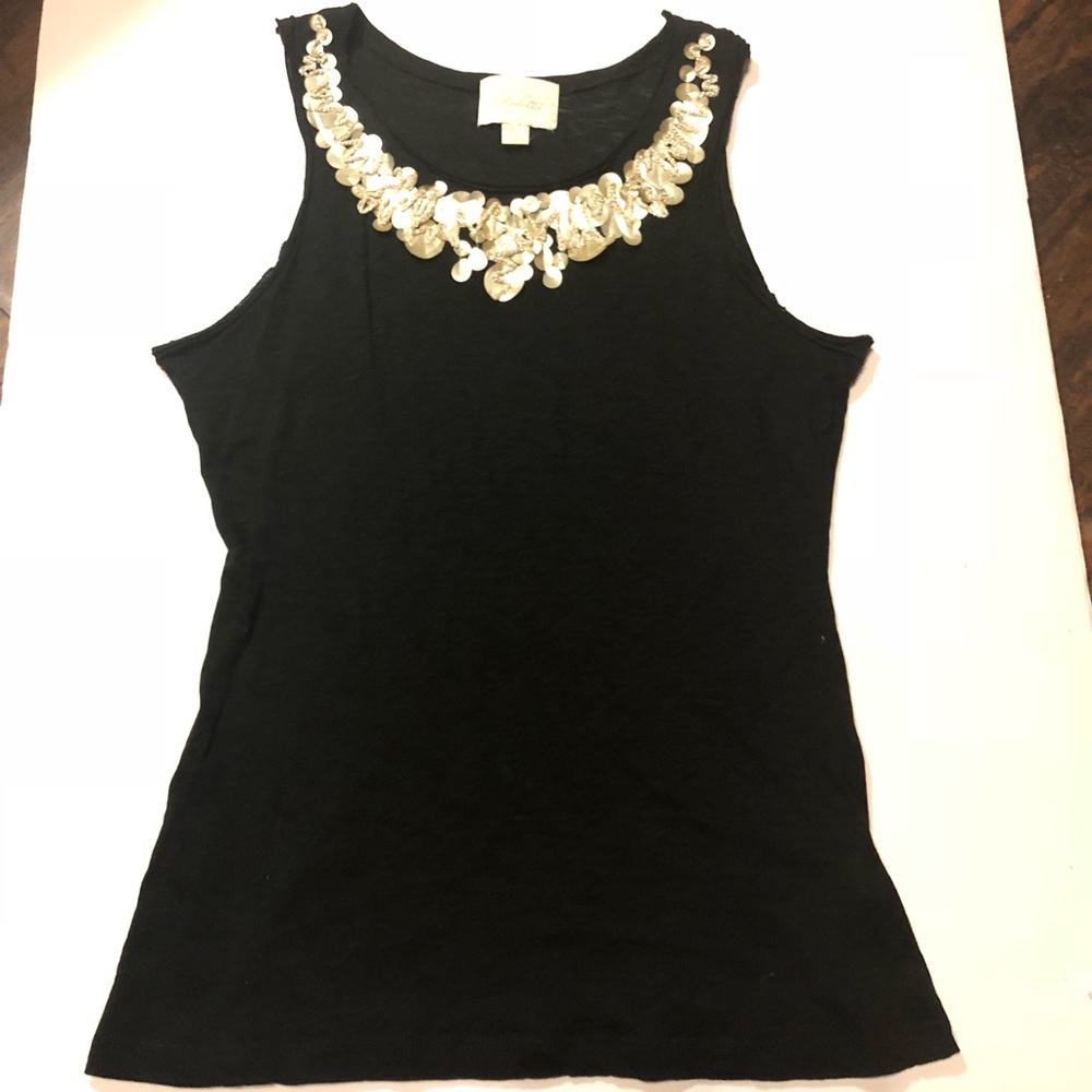 Deletta Rouge Rabble Black Tank XS